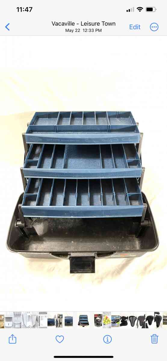 New contact fishing rod and reel set with tacklebox - Vacaville, California - FleaMarketBay