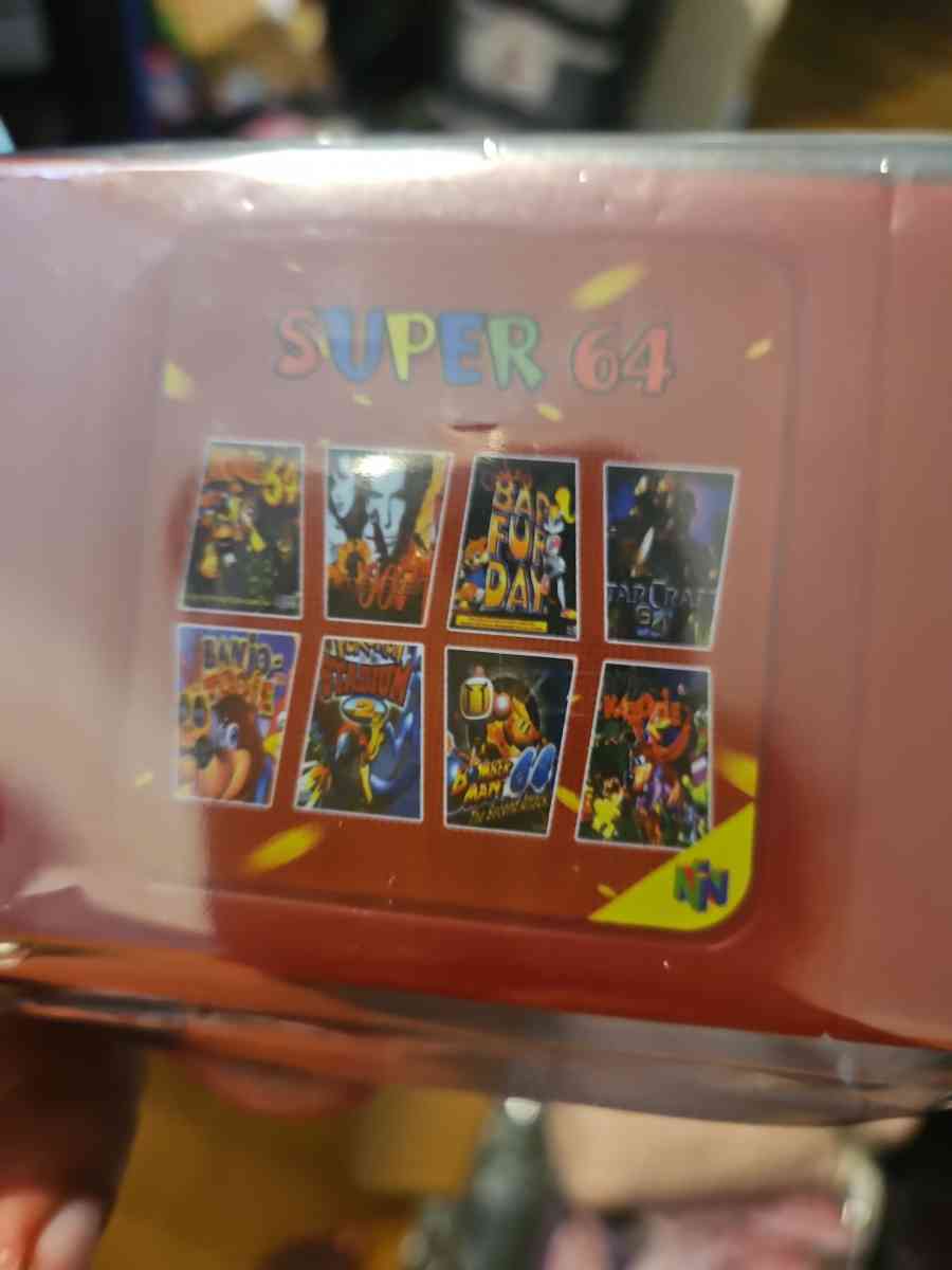 Retro Super 64 Bit Card Video Game Console Cartridge - Redford, Michigan