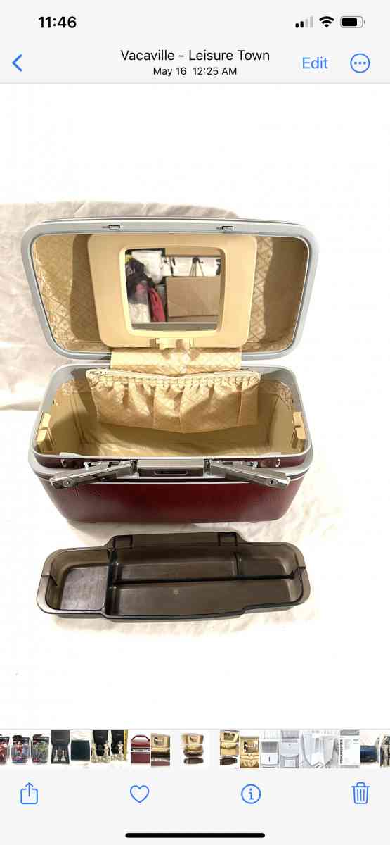 Mint  antique Samsonite make up hard case - Vacaville, California - FleaMarketBay