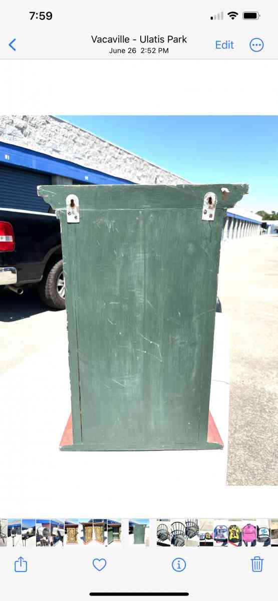 Antique hand crafted 18 inch x 13 inch medicine cabinet - Vacaville, California - FleaMarketBay