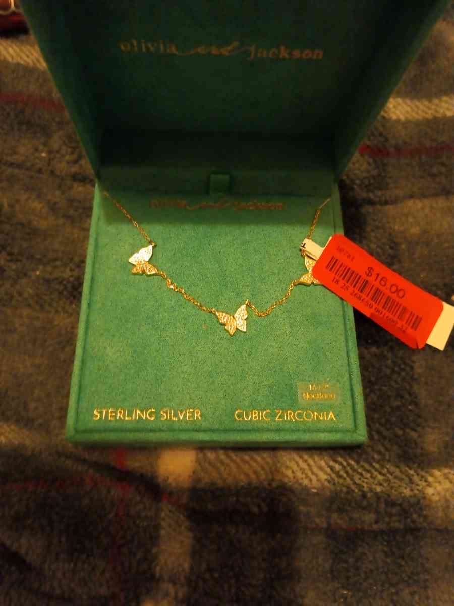 Sterling silver necklace butterflies - Pocatello, Idaho - FleaMarketBay