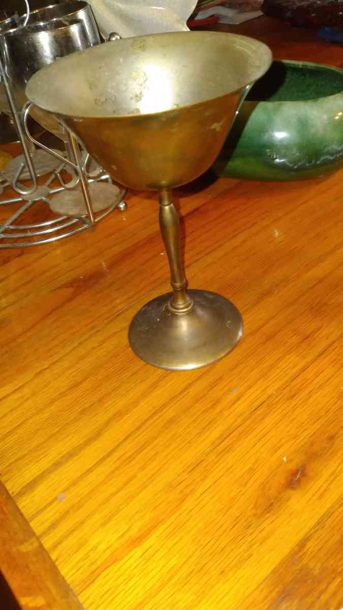 solid brass goblet - Mitchell, Indiana