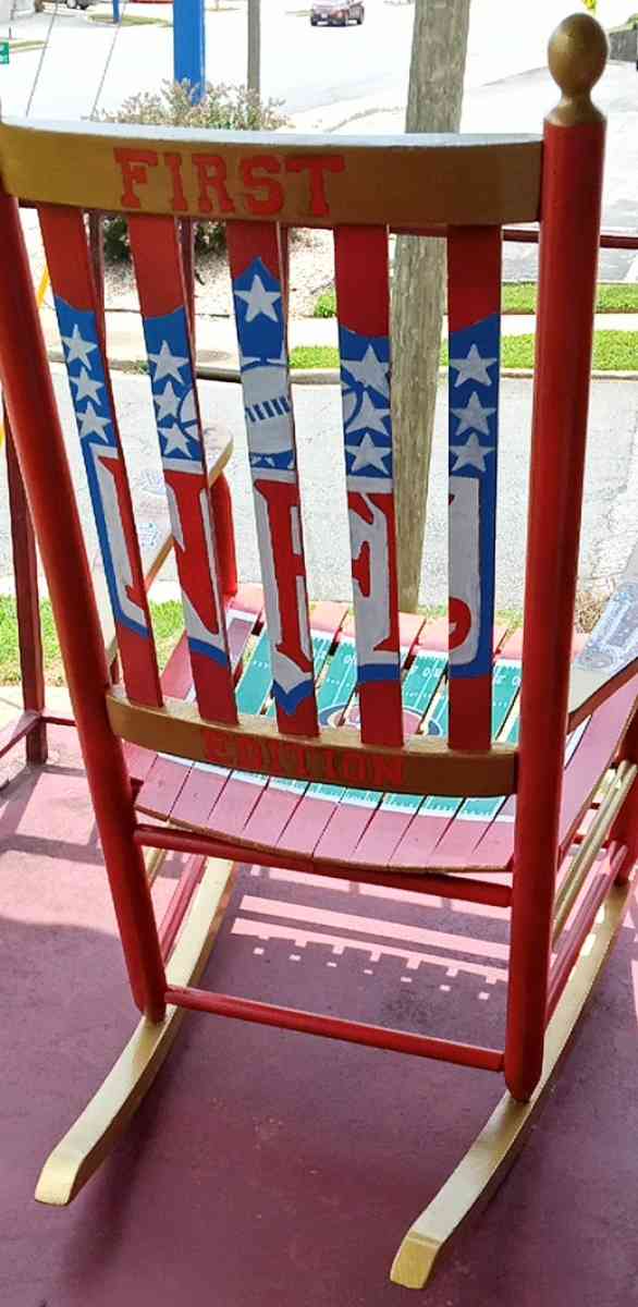 Custom Sports Teams Ultimate Fan Rocking Chair - Lynchburg, Virginia - FleaMarketBay