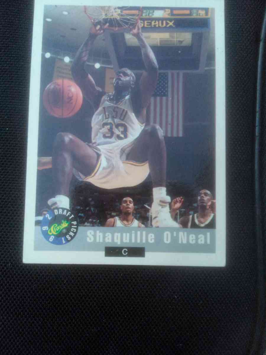Shaquille ONeal 1992 Draft Picks Card - Tulsa, Oklahoma