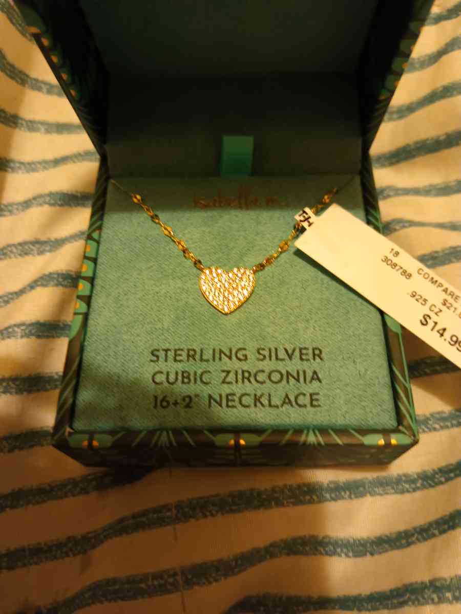 sterling silver necklace heart - Pocatello, Idaho - FleaMarketBay