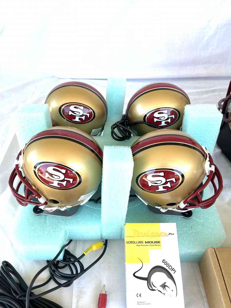 like new 49er Riddell touch down helmet PC computer - Vacaville, California - FleaMarketBay