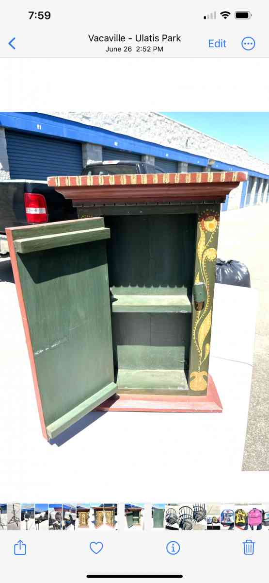 Antique hand crafted 18 inch x 13 inch medicine cabinet - Vacaville, California - FleaMarketBay