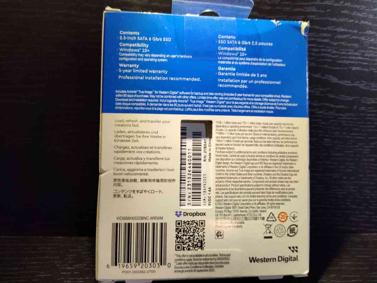 WB Blue SSD - Villa Rica, Georgia - FleaMarketBay