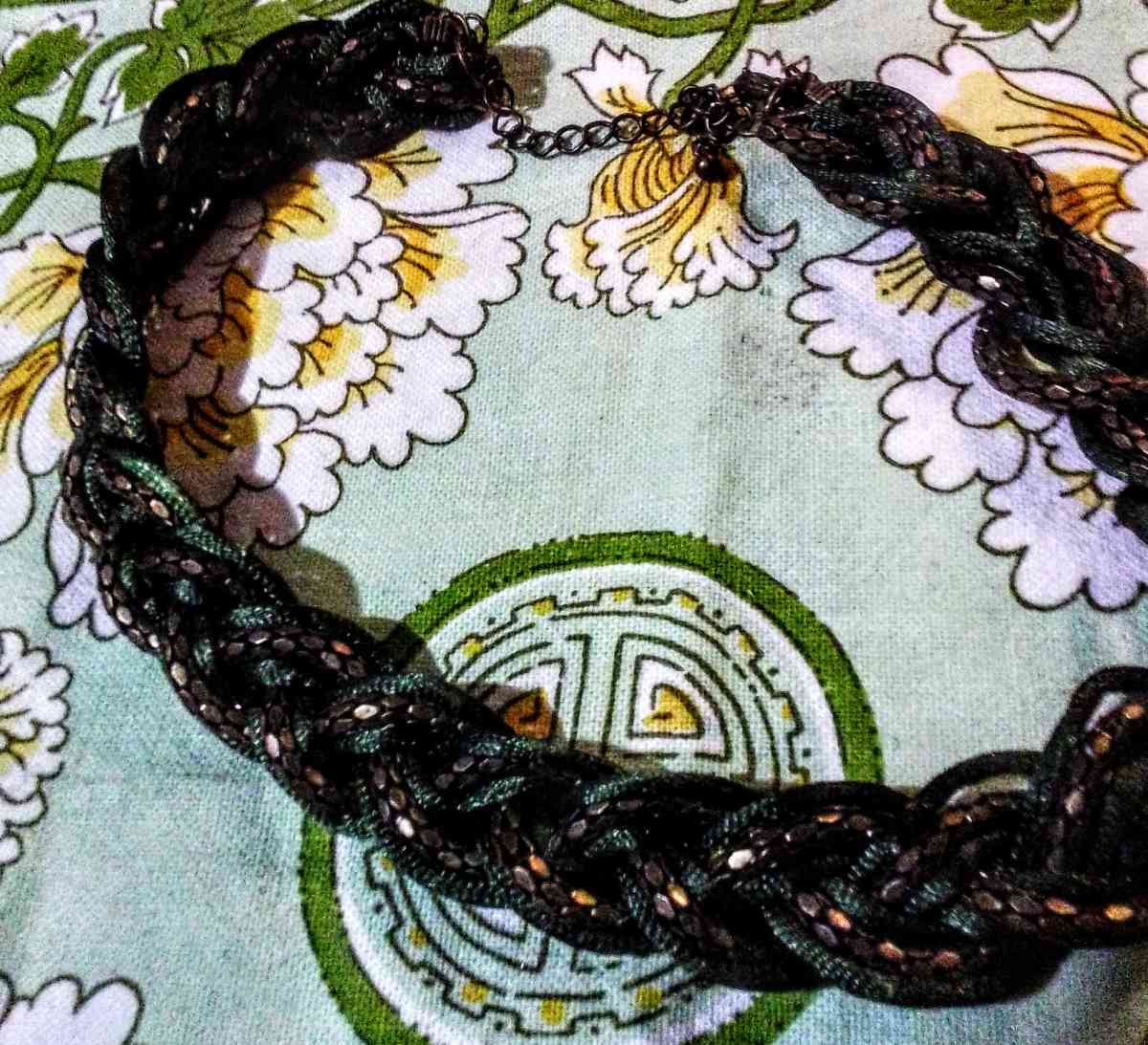 Womans Braided Necklace copper and brown - Camarillo, California - FleaMarketBay