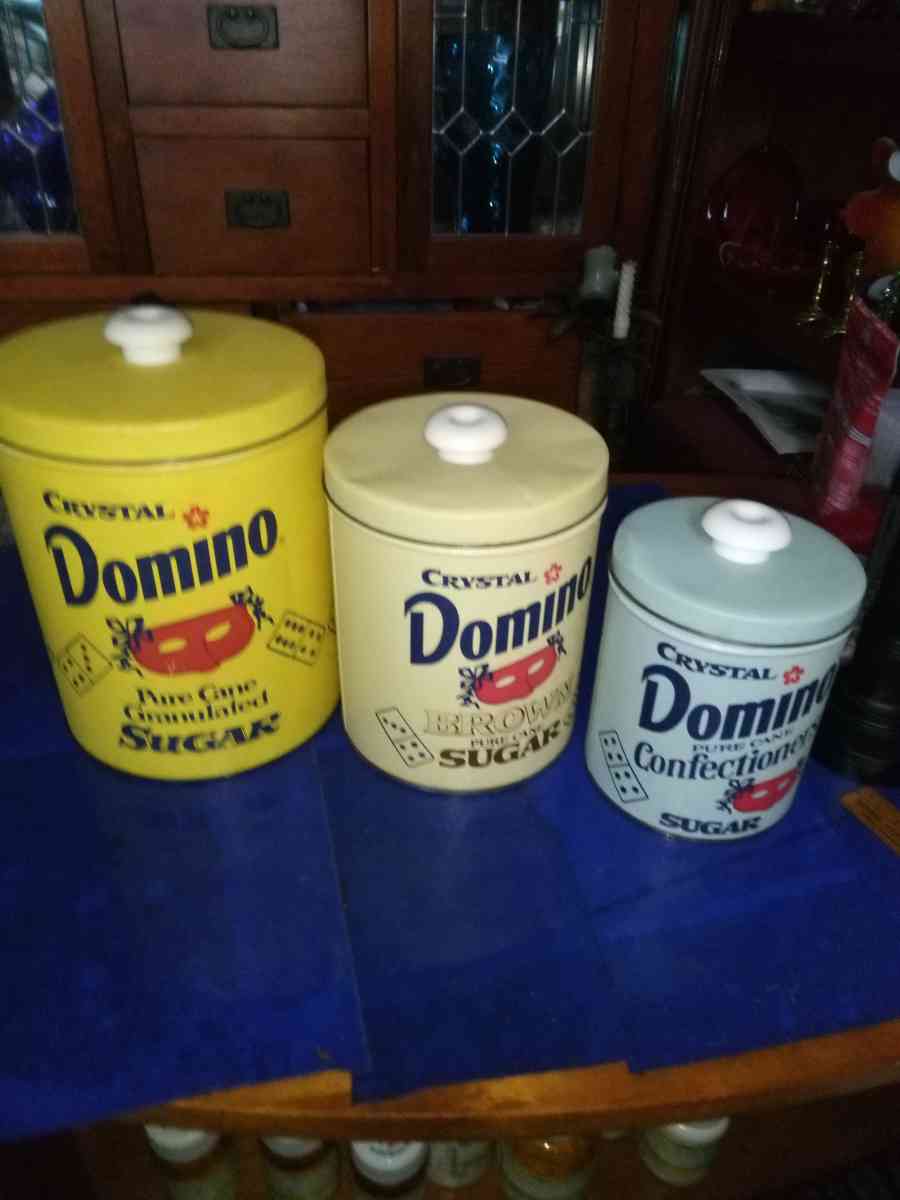 DOMINO SUGAR TIN CANNISTERS - Pawtucket, Rhode Island - FleaMarketBay