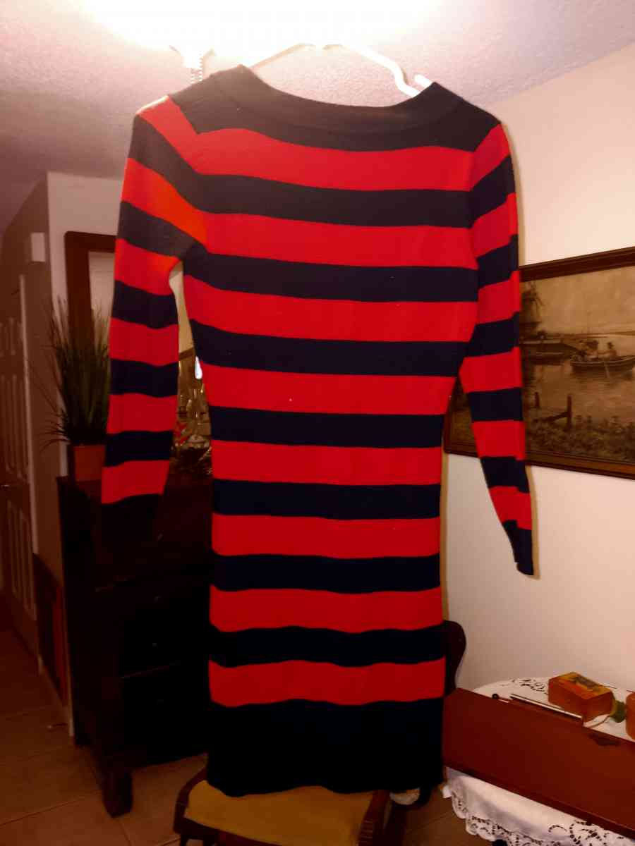 New Derek Heart sweater dress red black - Jensen Beach, Florida - FleaMarketBay