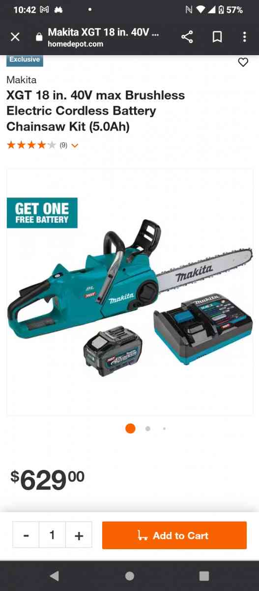Makita 40v max XGT chainsaw brand new - Springfield, Missouri - FleaMarketBay