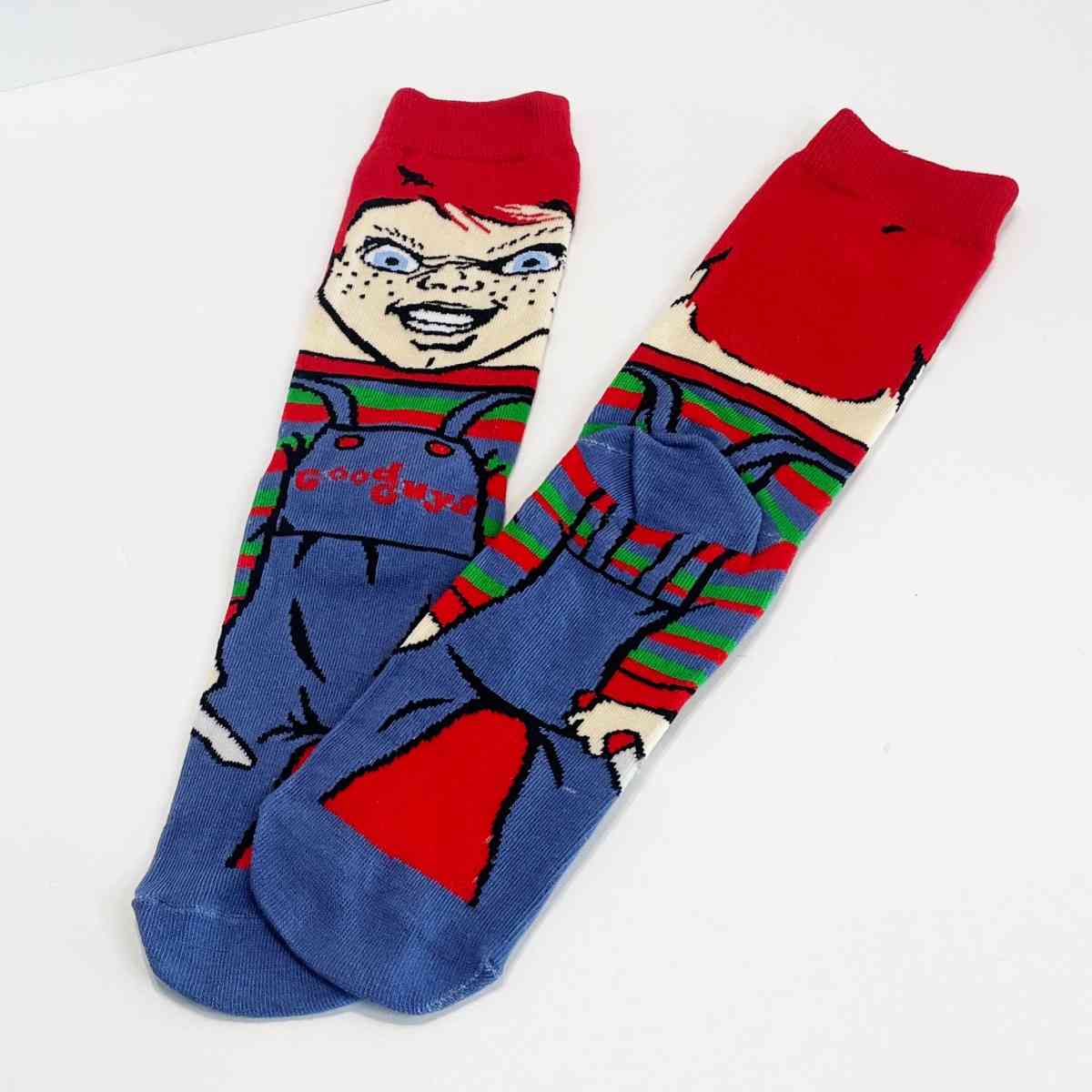 Chucky Childs Play Horror Character Socks Adult NEW - Fontana, California
