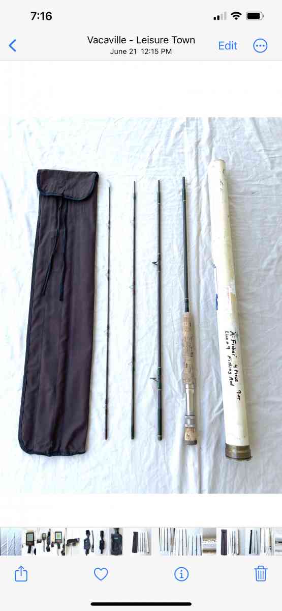 pre owned A Fisher 9ft fly fishing Rod