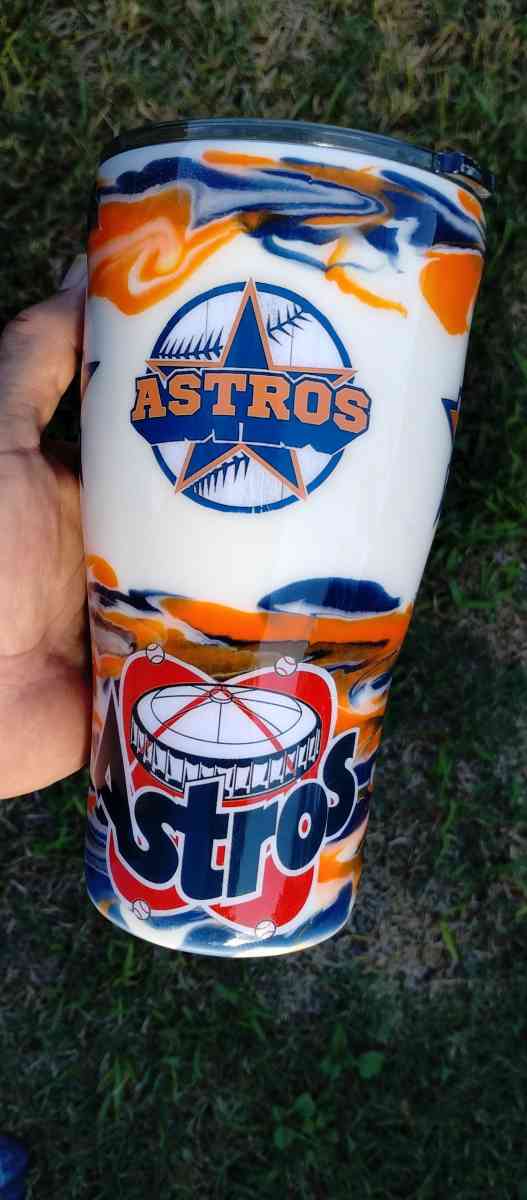 Houston Astros Stainless Steel Tumbler - Portland, Texas - FleaMarketBay
