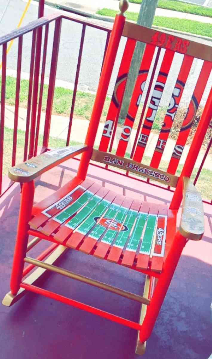 Custom Sports Teams Ultimate Fan Rocking Chair - Lynchburg, Virginia - FleaMarketBay
