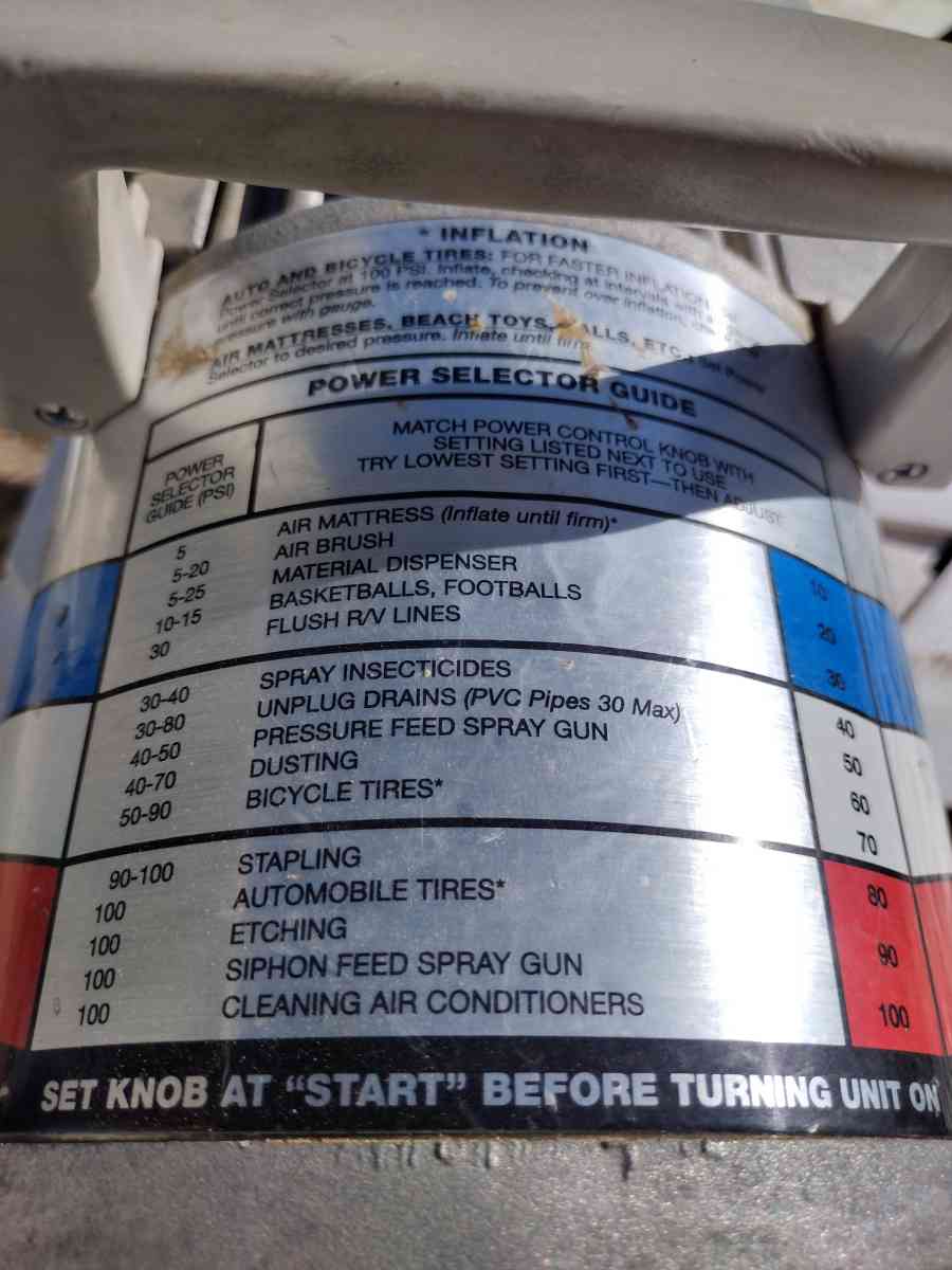 all purpose air compressor - Tucson, Arizona - FleaMarketBay