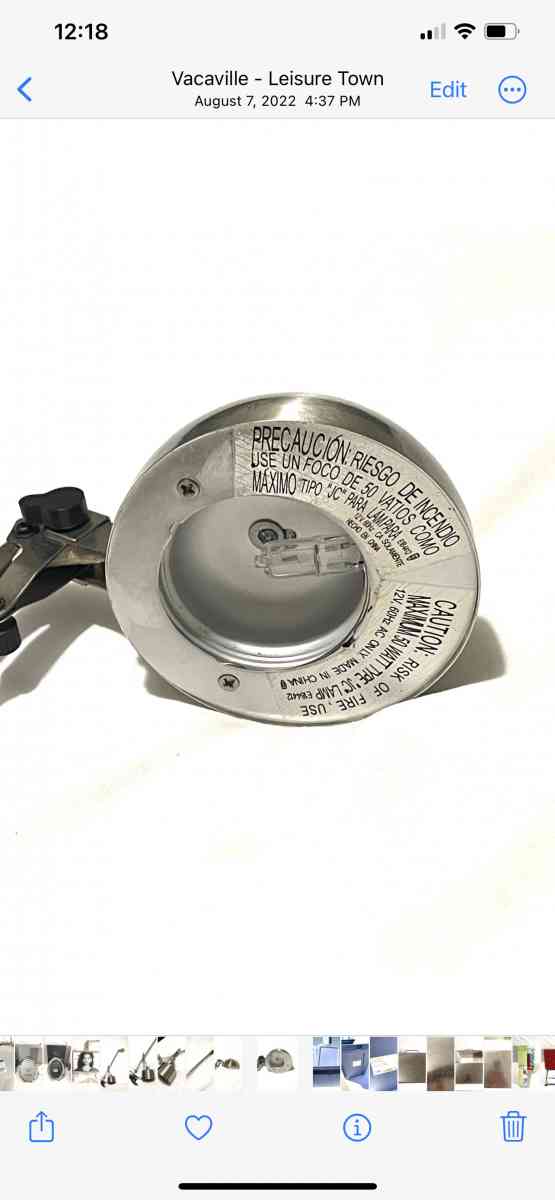 like new polished nickel finish desk top lamp - Vacaville, California - FleaMarketBay