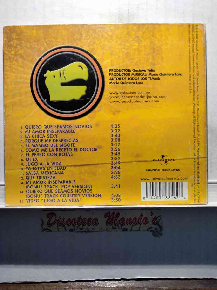 LOS TUCANES DE TIJUANA JUGO A LA VIDA CD USADO EN EXC COND - Chicago, Illinois - FleaMarketBay