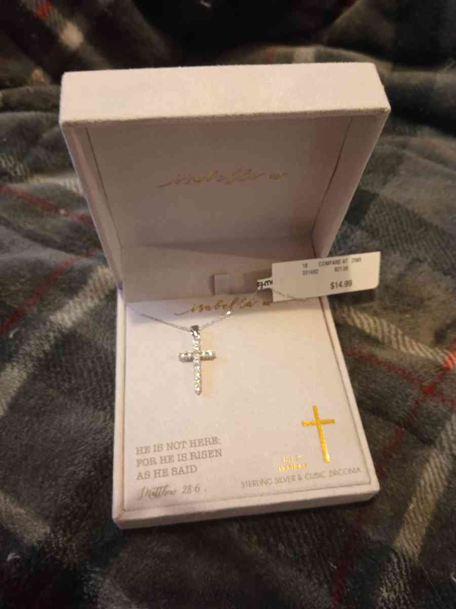 Sterling silver cross necklace - Pocatello, Idaho - FleaMarketBay