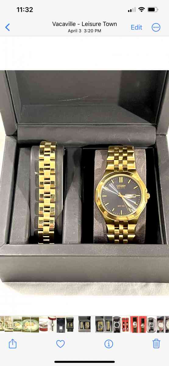 new worn once Citizen Eco drive wrist watch with bracelet - Vacaville, California - FleaMarketBay