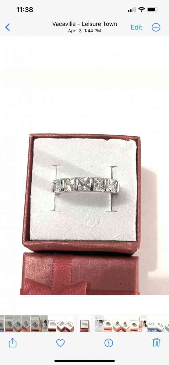 brand new solid silver wedding band size 7 - Vacaville, California - FleaMarketBay