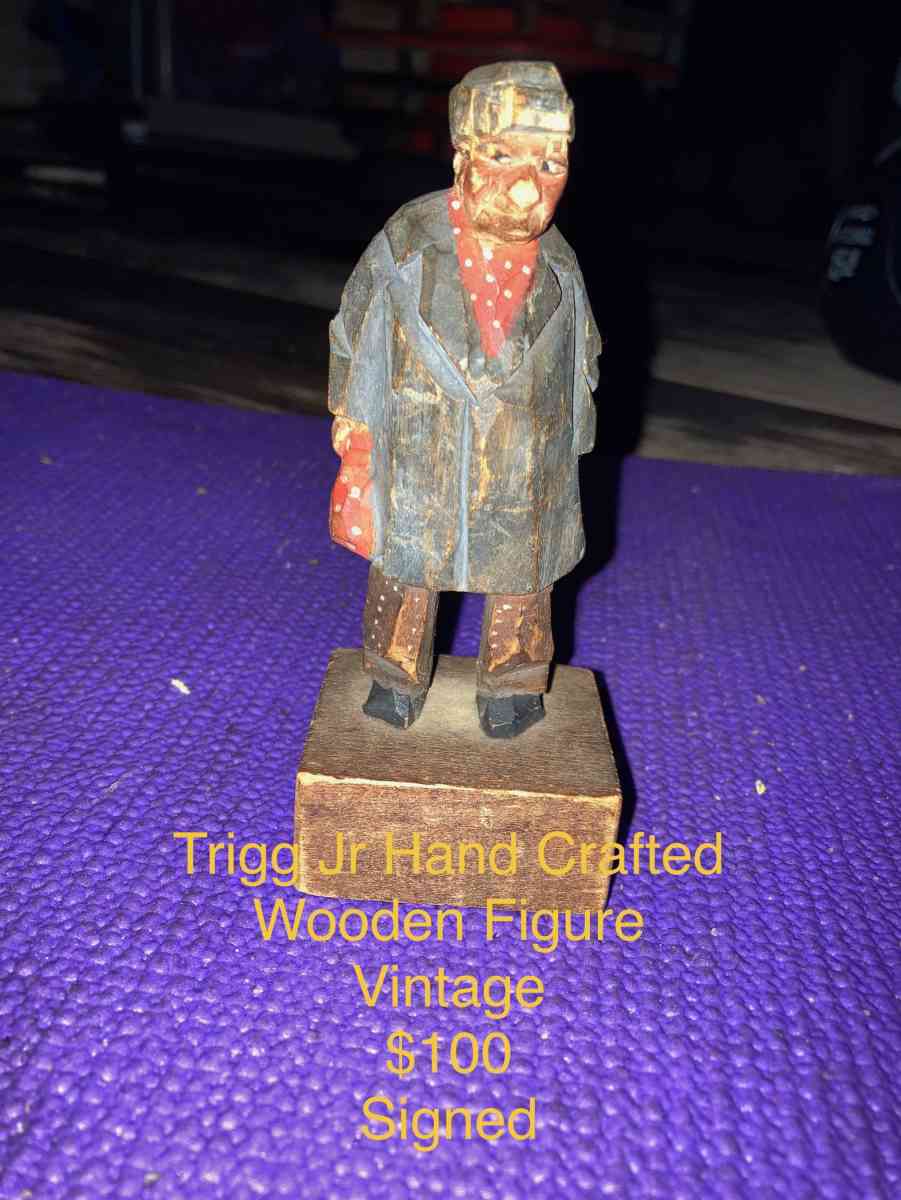 Vintage Wooden figure - Gaston, South Carolina