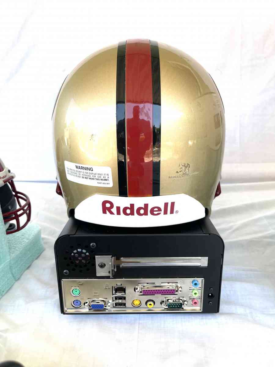 like new 49er Riddell touch down helmet PC computer - Vacaville, California - FleaMarketBay