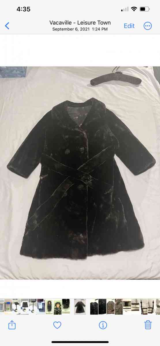 Antique vintage original fur coat