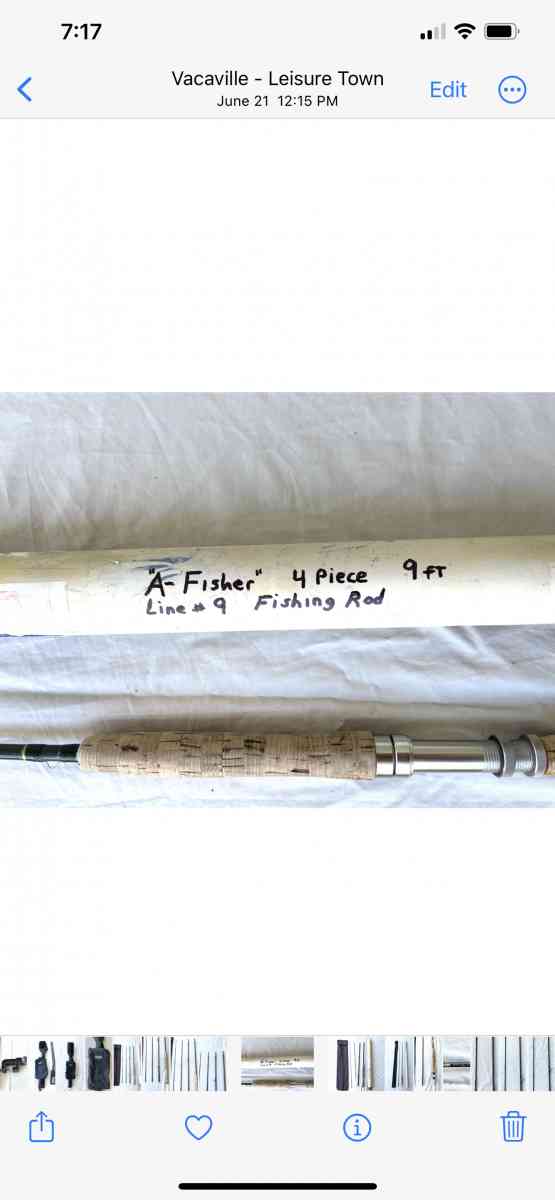 pre owned A Fisher 9ft fly fishing Rod - Vacaville, California - FleaMarketBay