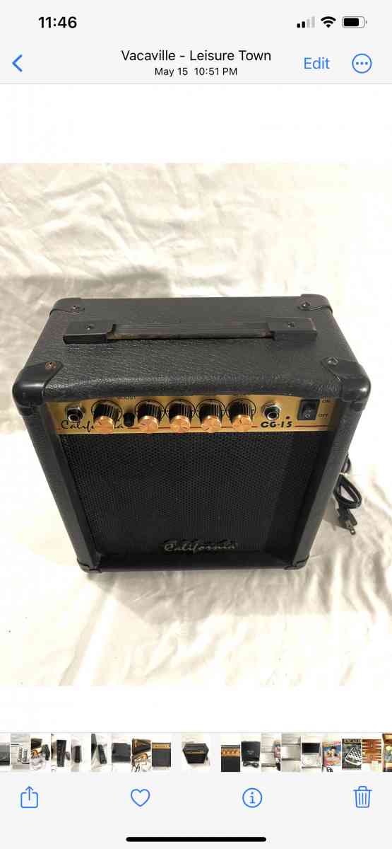 like new California brand amplifier with guitar chord - Vacaville, California - FleaMarketBay