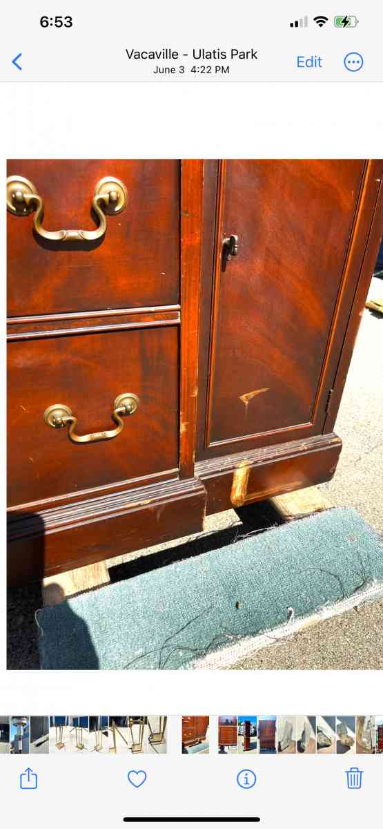 Antique Dining cabinet hutch - Vacaville, California - FleaMarketBay