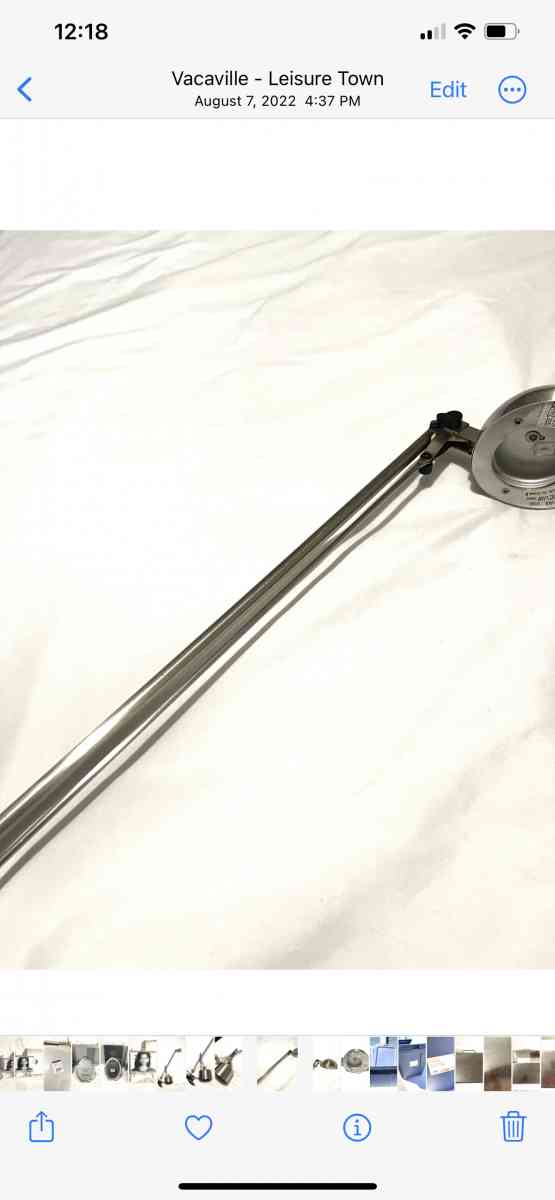 like new polished nickel finish desk top lamp - Vacaville, California - FleaMarketBay