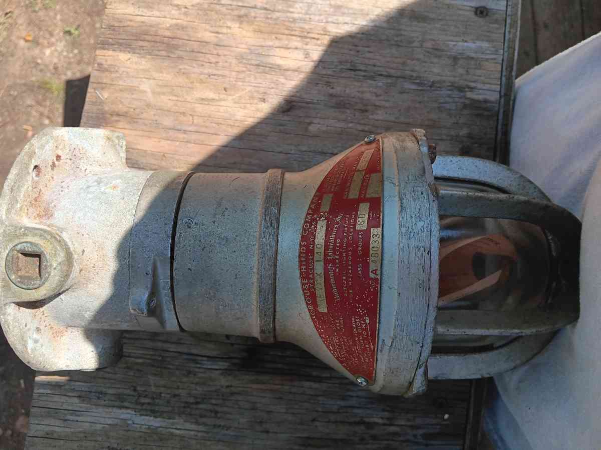 a rare electrical lighting fixture for hazardous conditions - Lincoln, Alabama - FleaMarketBay
