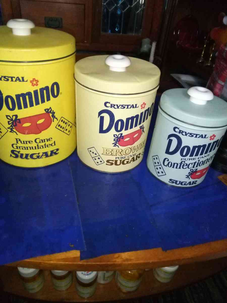DOMINO SUGAR TIN CANNISTERS - Pawtucket, Rhode Island - FleaMarketBay