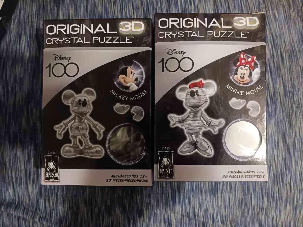 3d puzzles Little Mermaid Dumbo Micky and Mini Mouse - Fort Worth, Texas - FleaMarketBay
