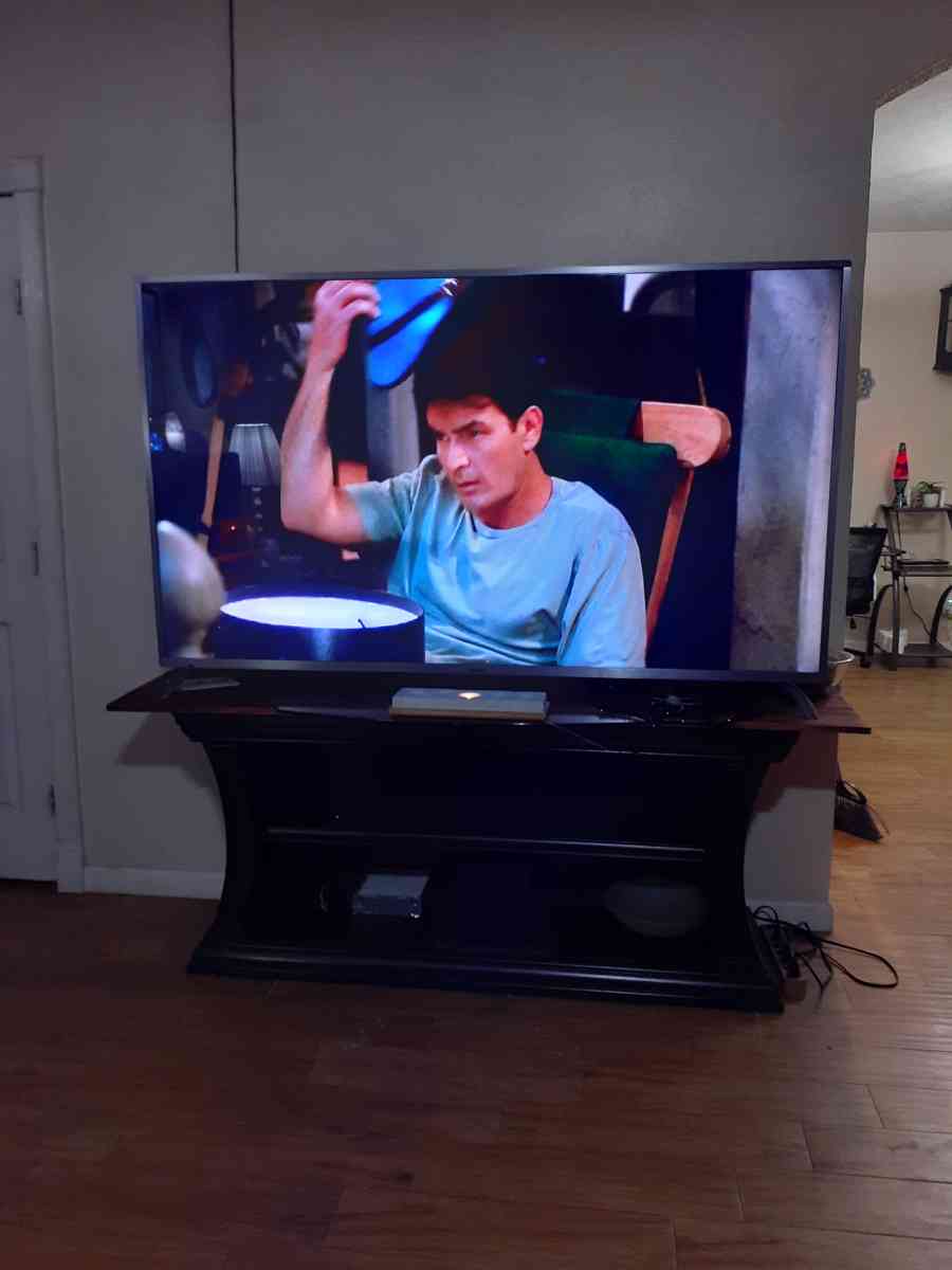 Haier 75 inch TV with VIZIO surround sound system and stand - Houston, Texas