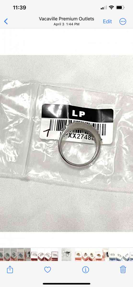 brand new solid silver wedding band size 7 - Vacaville, California - FleaMarketBay