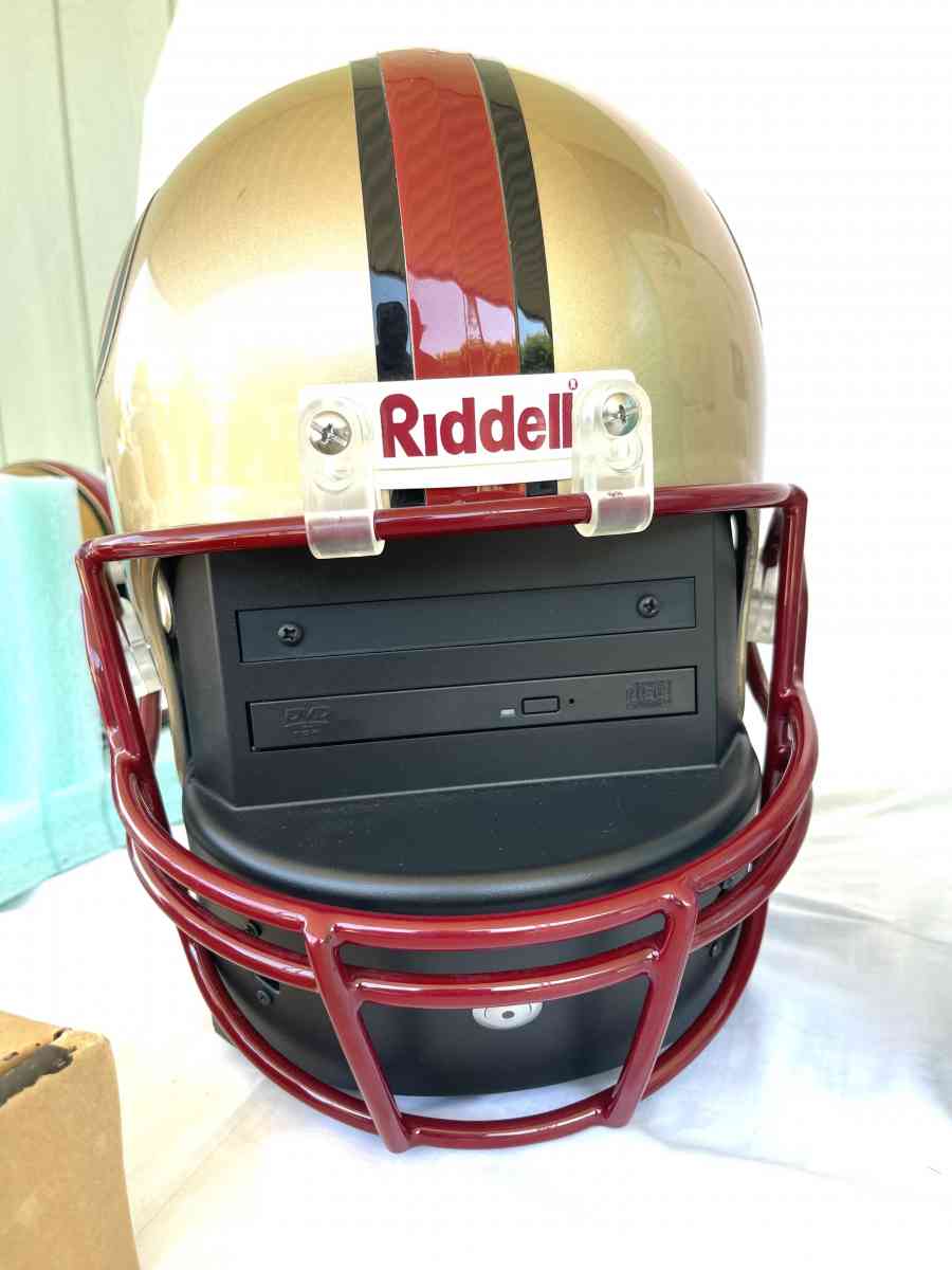 like new 49er Riddell touch down helmet PC computer - Vacaville, California - FleaMarketBay