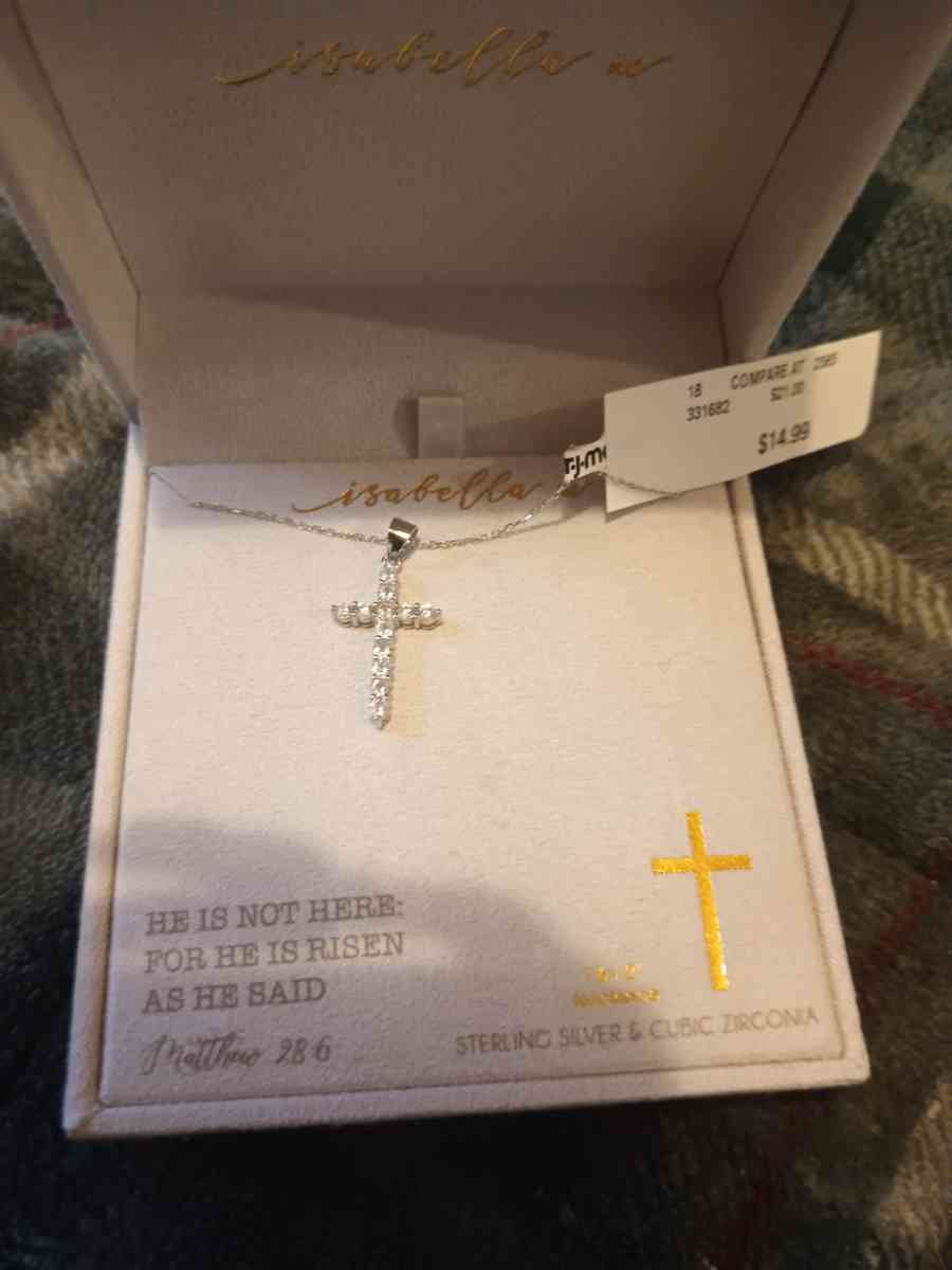 Sterling silver cross necklace - Pocatello, Idaho - FleaMarketBay