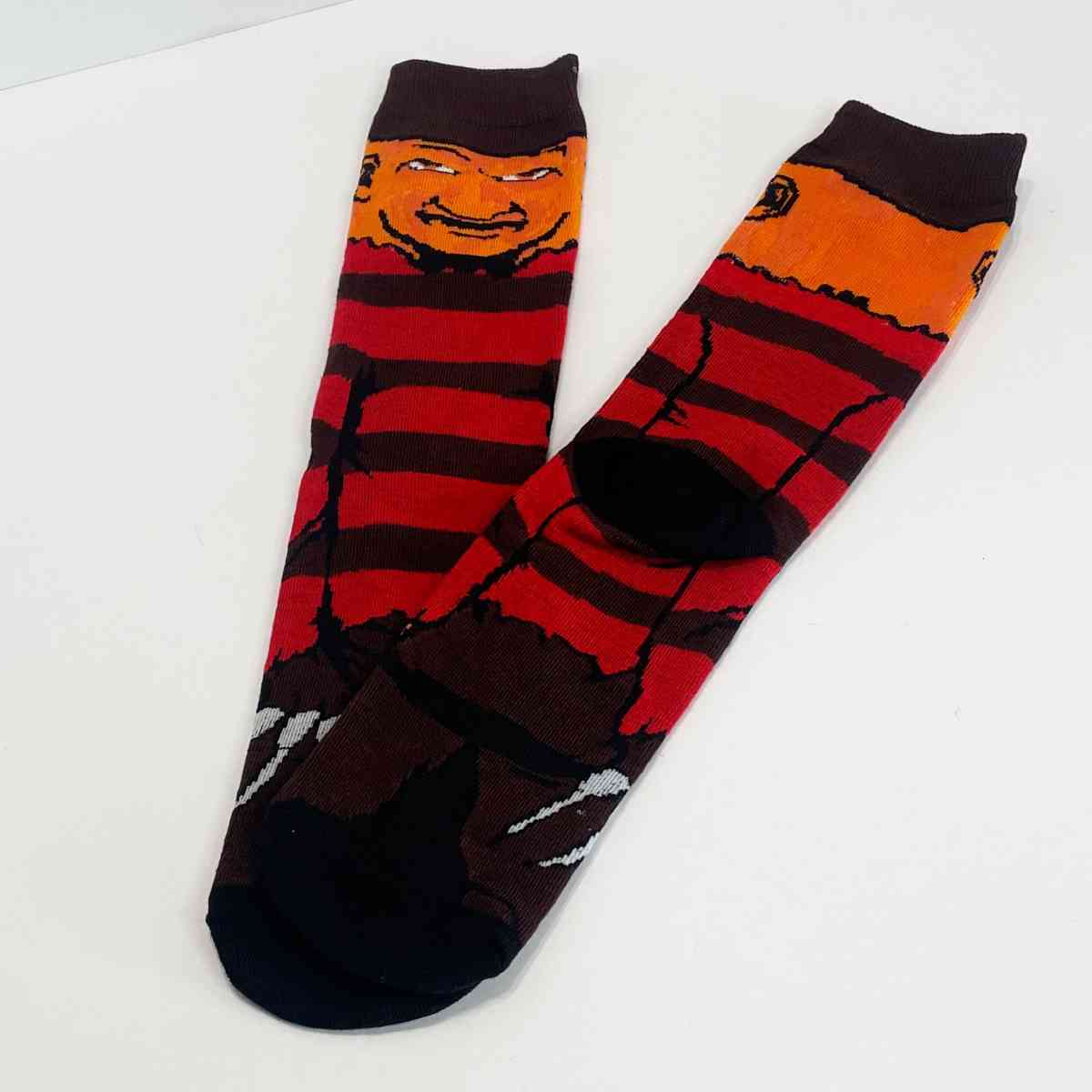 Freddy Krueger Horror Character Socks Adult NEW - Fontana, California