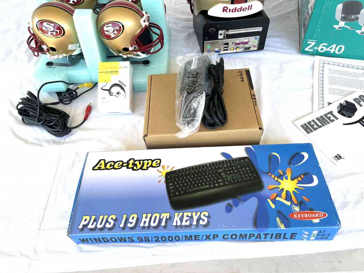 like new 49er Riddell touch down helmet PC computer - Vacaville, California - FleaMarketBay