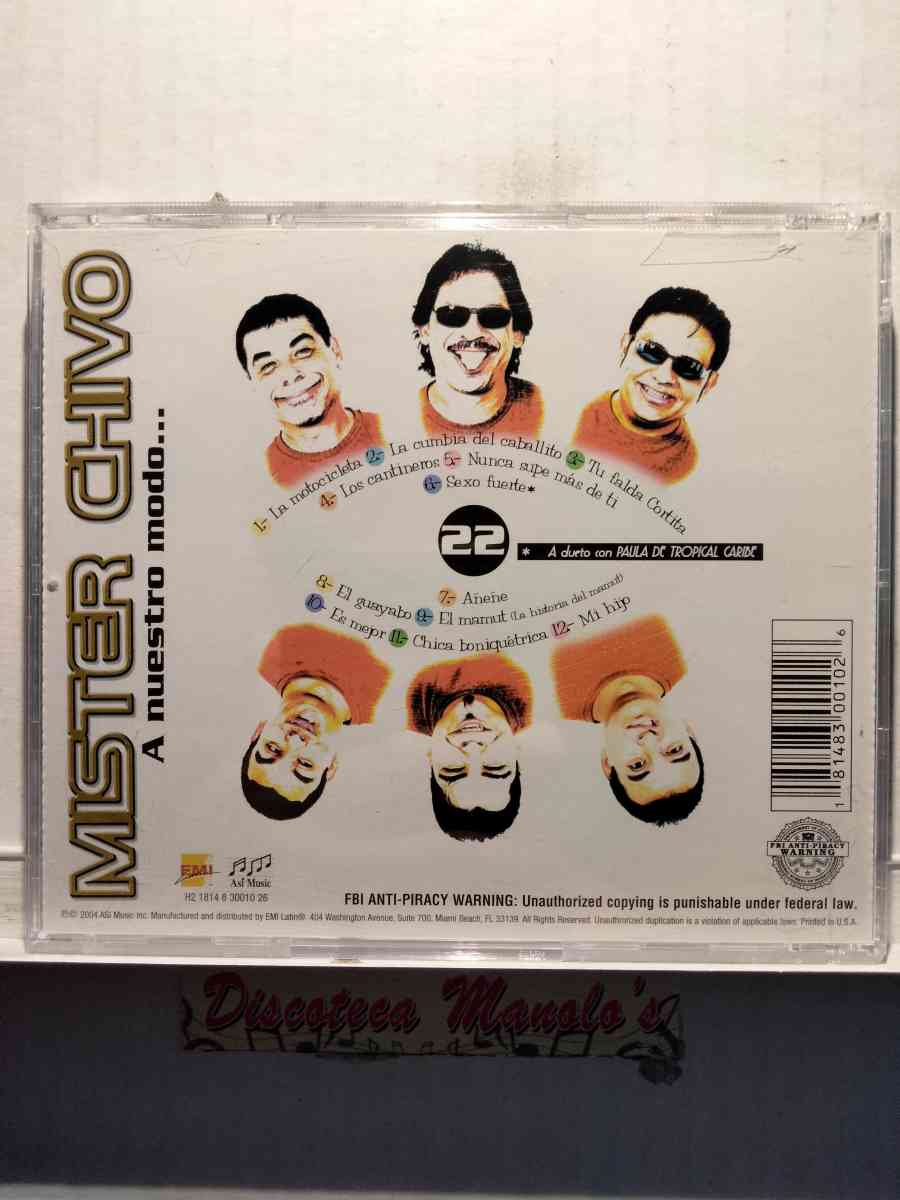 MISTER CHIVO A NUESTRO MODO CD USADO EN EXC COND CAJA ABIERT - Chicago, Illinois - FleaMarketBay