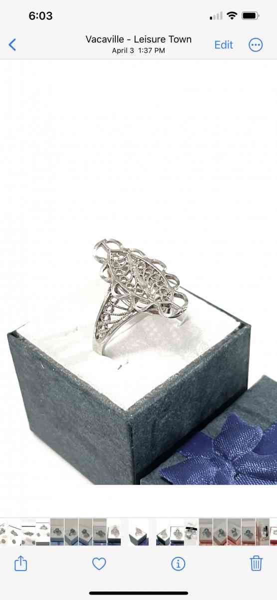 brand new solid silver fashion ring size 9 - Vacaville, California - FleaMarketBay