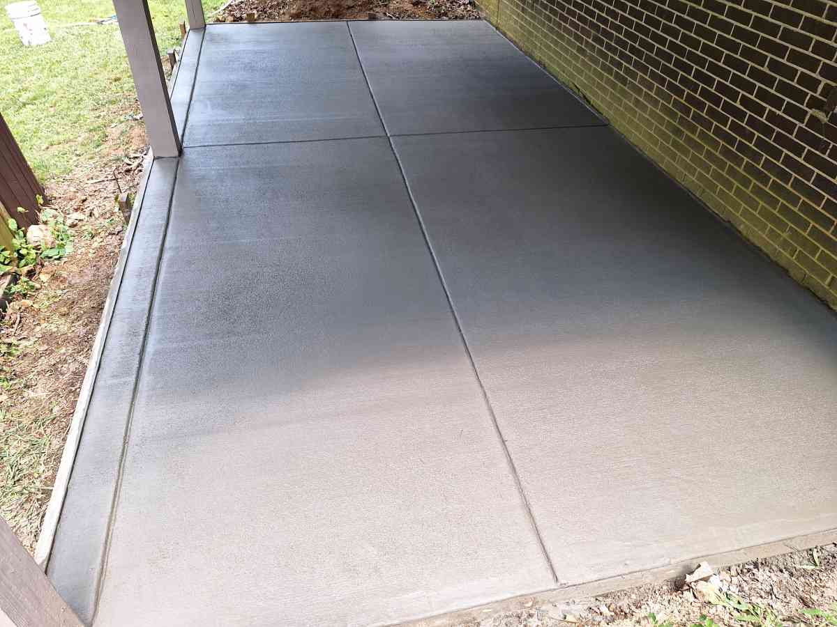 concrete pad