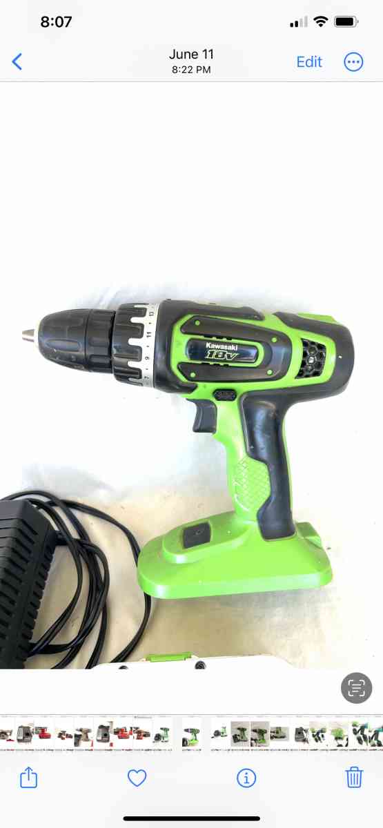 Like new  hardly used Kawasaki 18 V tool set - Vacaville, California - FleaMarketBay