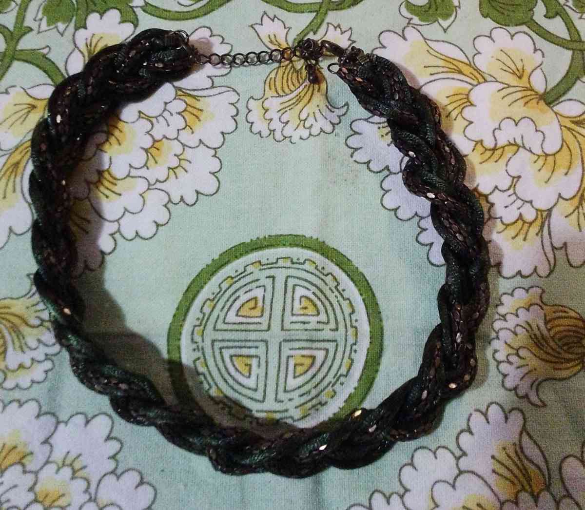 Womans Braided Necklace copper and brown - Camarillo, California