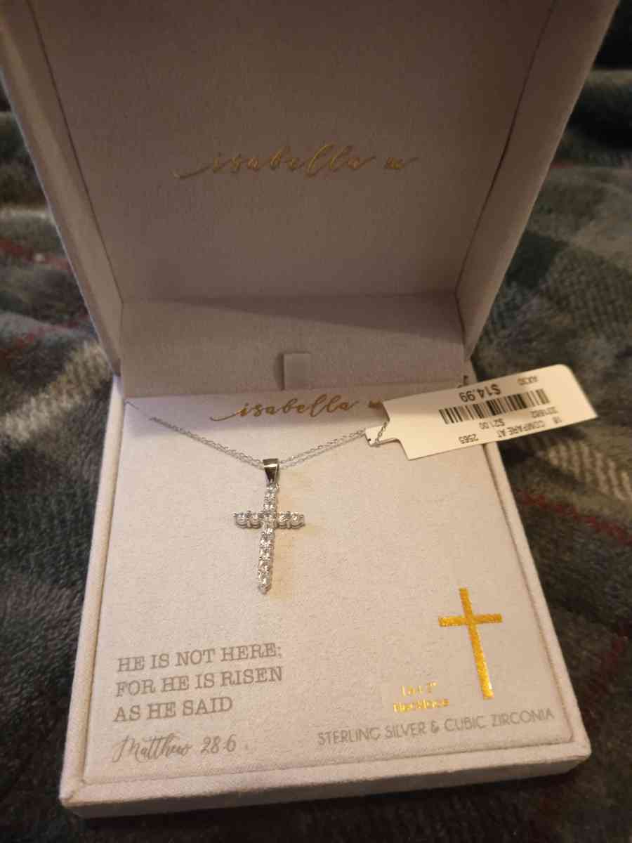 Sterling silver cross necklace - Pocatello, Idaho - FleaMarketBay