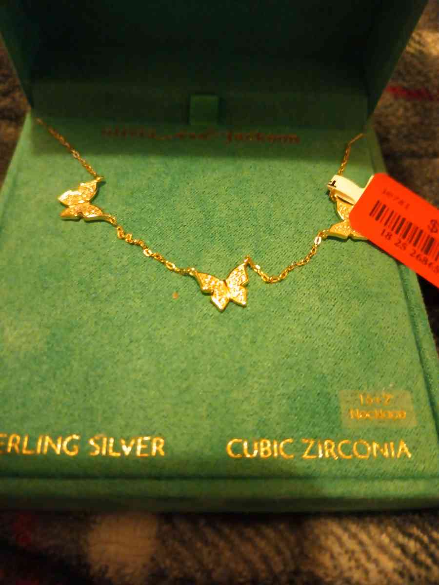 Sterling silver necklace butterflies - Pocatello, Idaho - FleaMarketBay