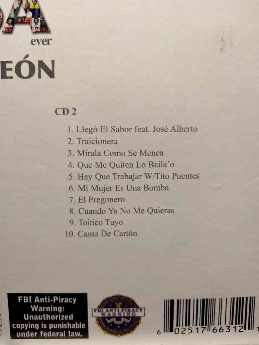 OSCAR DLEON THE GREATEST SALSA CD USADO EN EXC COND - Chicago, Illinois - FleaMarketBay